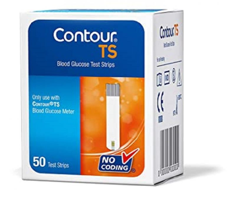 Contour TS Blood Glucose Test Strips (Multicolor) - Pack of 50 Strips