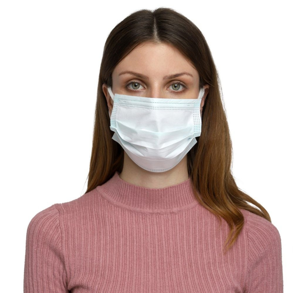 SAAVI URGICALS 3 Layer Melt Blown Surgical Face Mask with Super Sonic Soft Ear Loop, BFE & PFE >99%, ISO 9001:2015 Certified, Breathing Capacity >99% (Green)